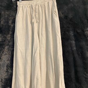 - Sellse Linen blend culottes pant